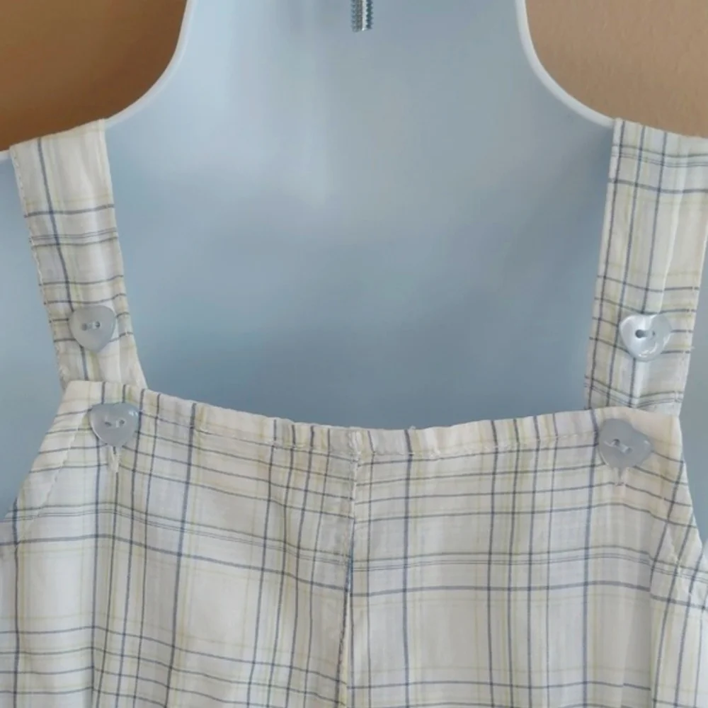 First Impressions Bubble Romper with matching hat - white & blue - sz 12mos